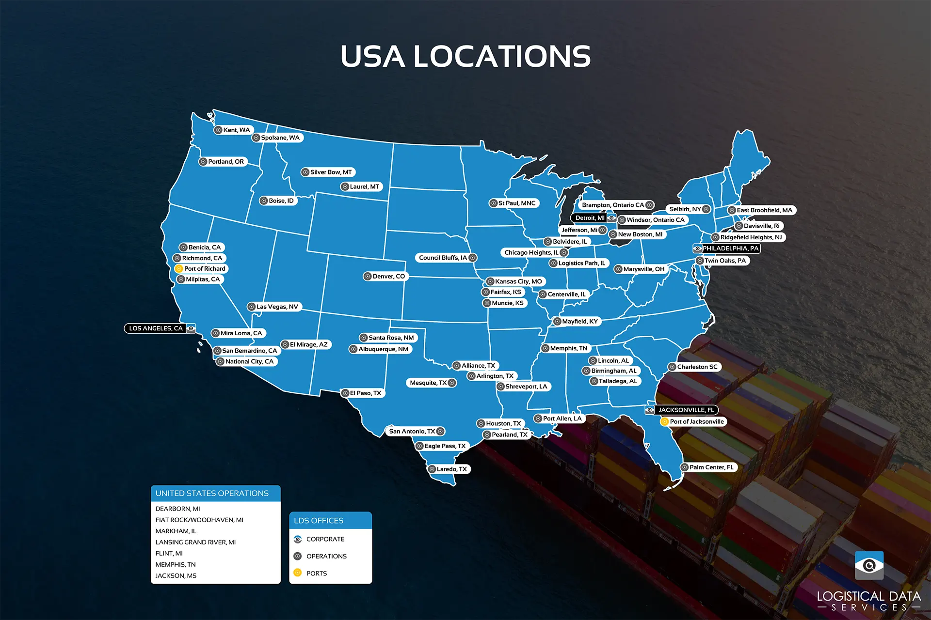 Logistical Data Services Locations